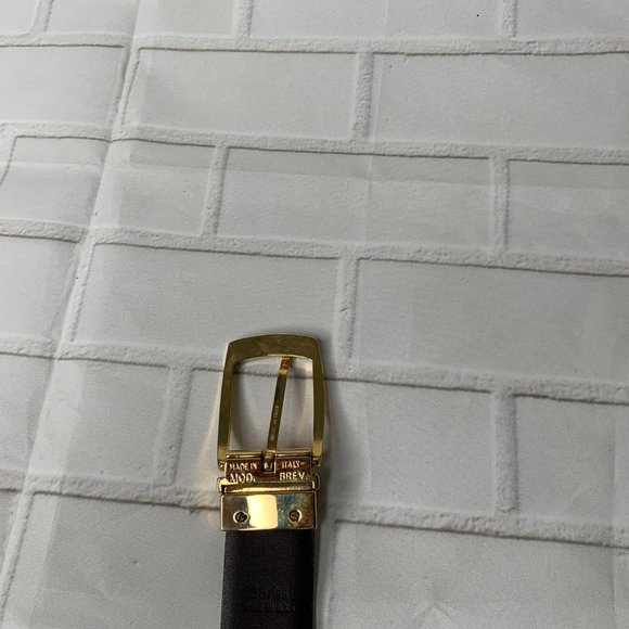 Mens Pierre Cardin Italian Leather Mens Belt Reversible Brown /Black  Go…Sz 38 - Picture 6 of 7